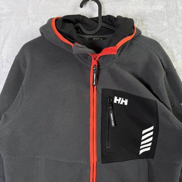 Helly Hansen Fleece Jacket Women's Large**(see measurements, missing tag) Grey - Picture 5 of 16